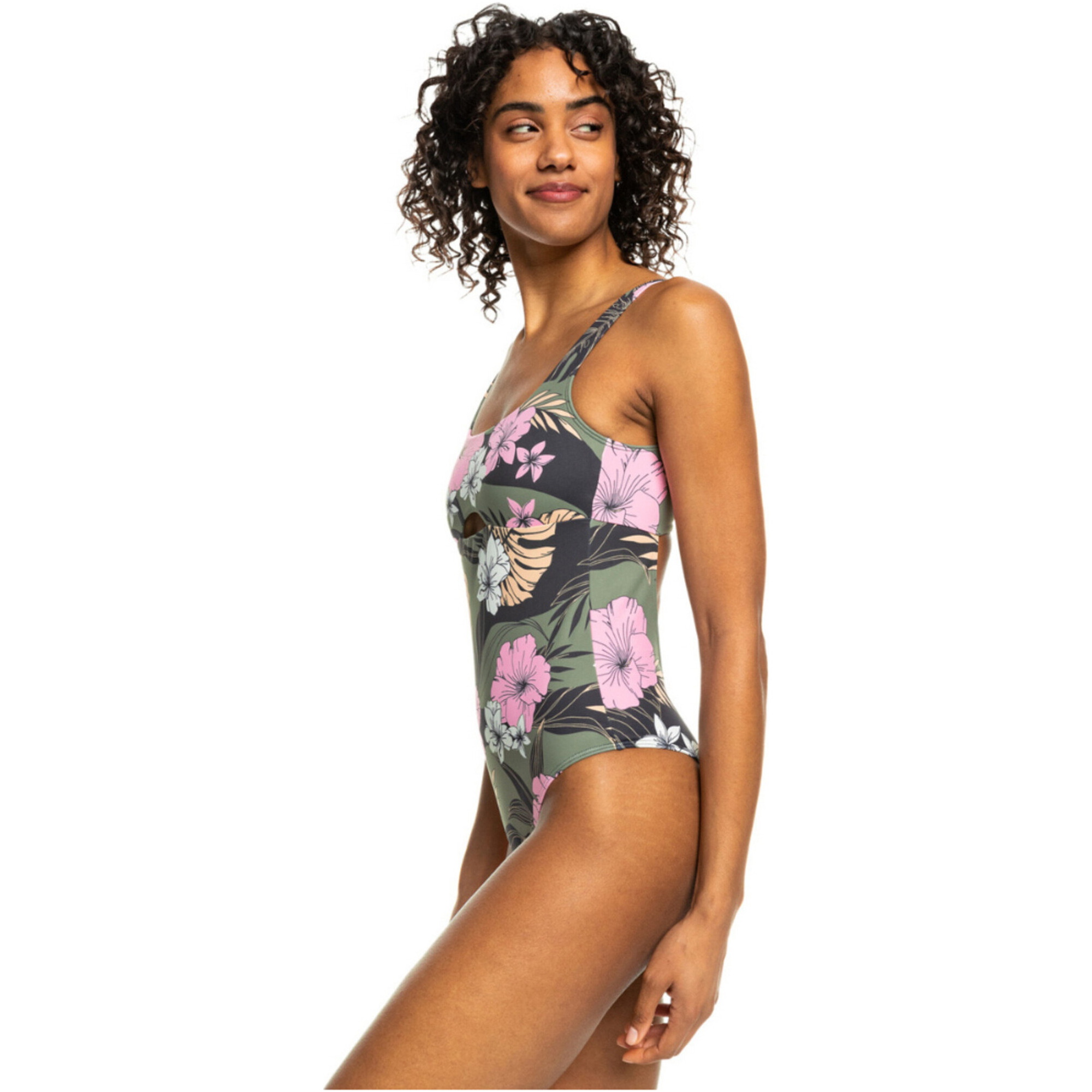 Roxy Pro Costume Da Bagno Intero A Doppia Linea ERJX103636 - Anthracite Classic Pro Surf